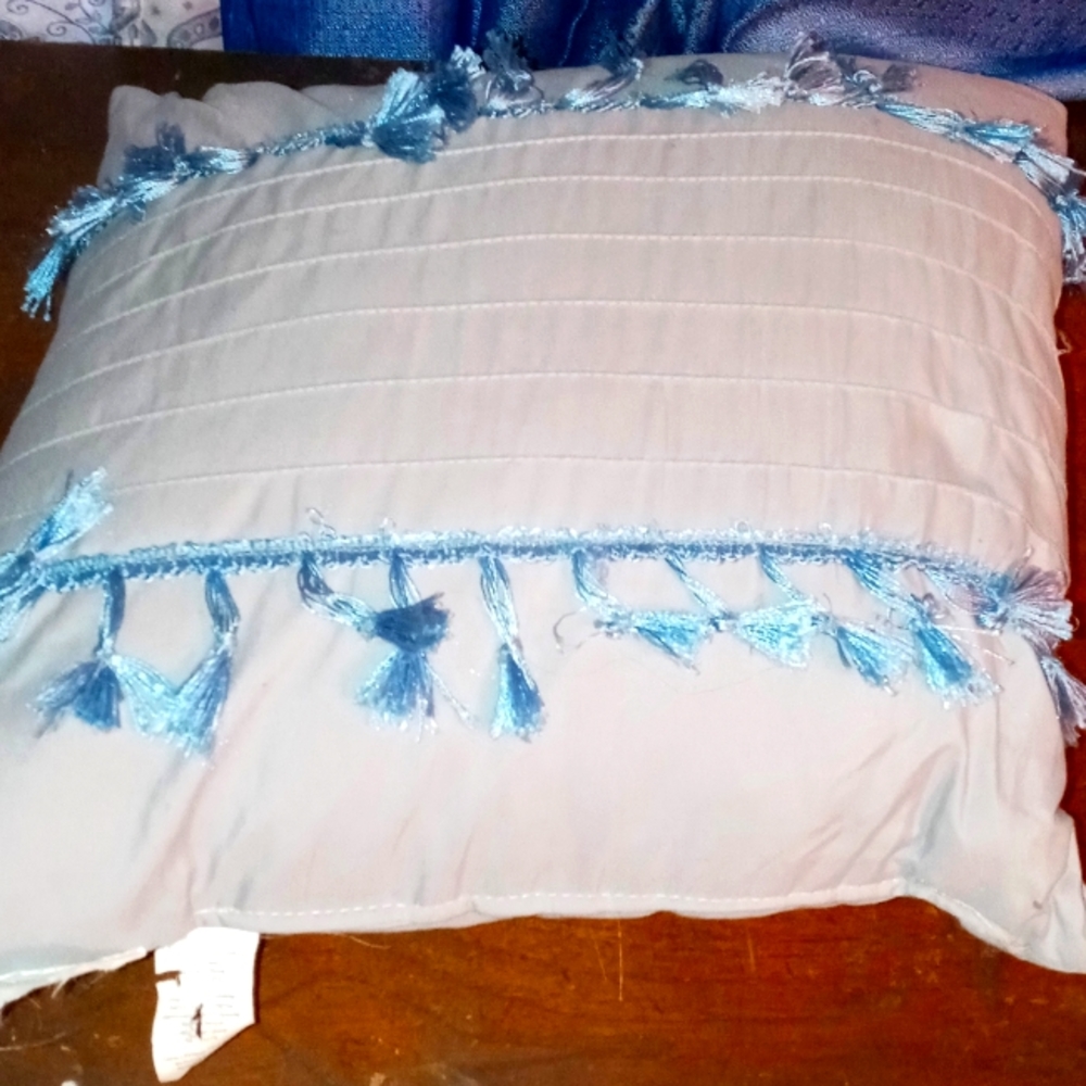 Throw pillow gray blue great for any room